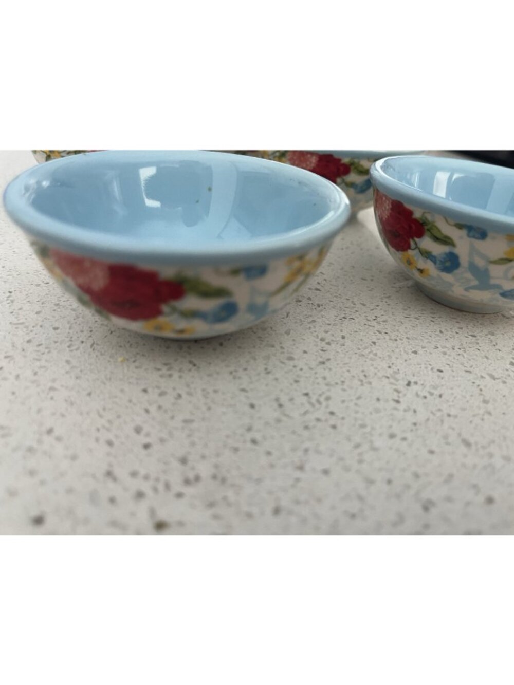 The Pioneer Woman Mini dip Dipping Bowls Sweet Rose 3.1" Set of 5 - Picture 3 of 8